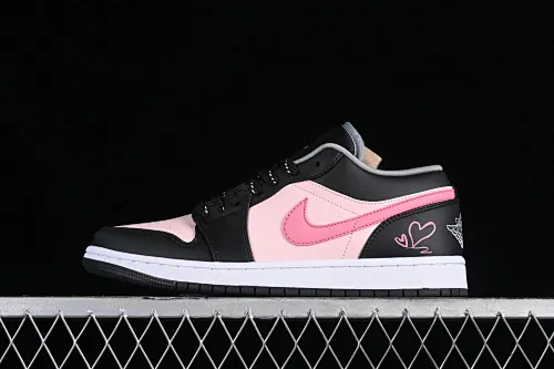 All categories Air Jordan Jordan series basketball shoes Air Jordan 1 Low Air Jordan 1 Low AJ1 Joe 1 Valentine's Day customized low-bang cultural casual sneakers 553558-040